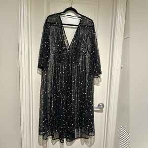 By Anthropologie beaded sheer kaftan